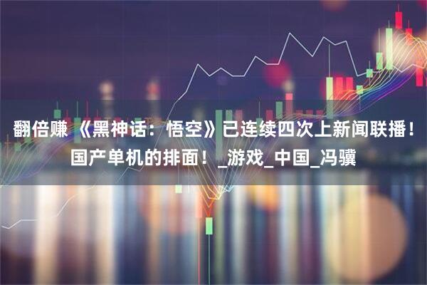 翻倍赚 《黑神话：悟空》已连续四次上新闻联播！国产单机的排面！_游戏_中国_冯骥