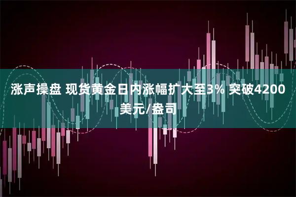 涨声操盘 现货黄金日内涨幅扩大至3% 突破4200美元/盎司