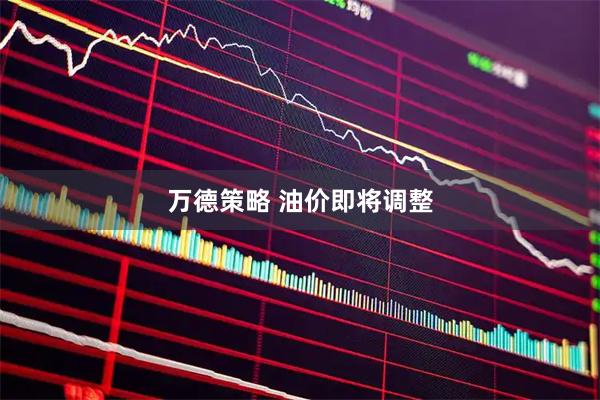 万德策略 油价即将调整